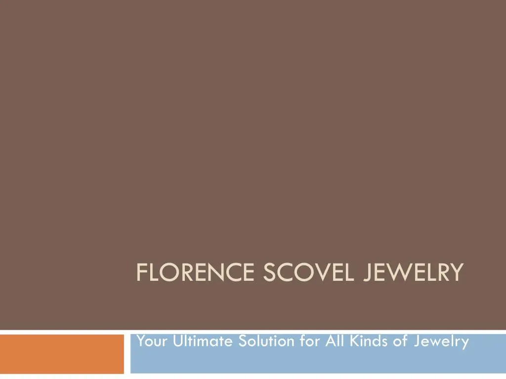 florence scovel jewelry