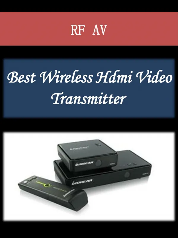 Best Wireless Hdmi Video Transmitter