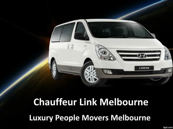 Luxury People Movers Melbourne