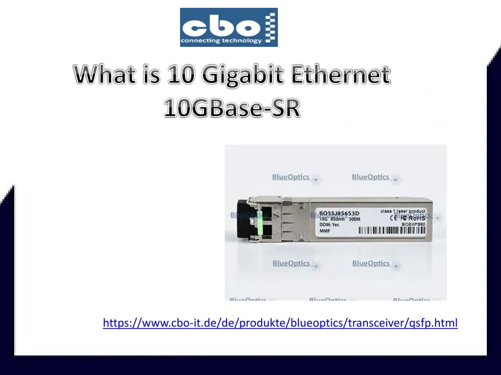 what is 10 gigabit ethernet 10gbase sr