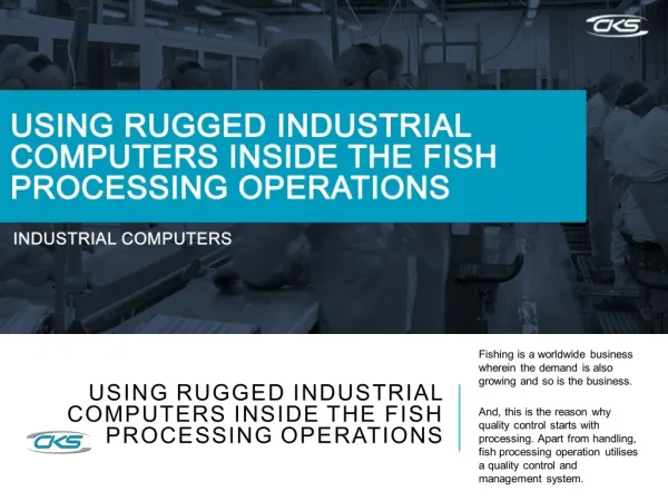 Using Rugged Industrial Computers Inside the Fish Processing Operations