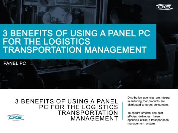3 Benefits of Using a Panel PC for the Logistics Transportation Management