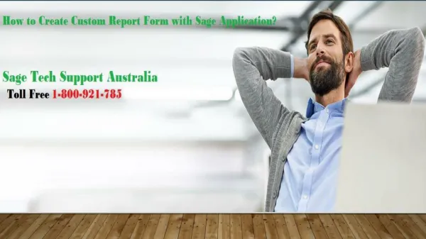 How to Create Custom Report Form with Sage Application?