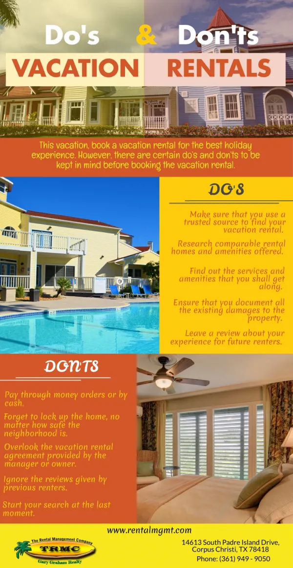 Do's & Dont's Vacation Rentals