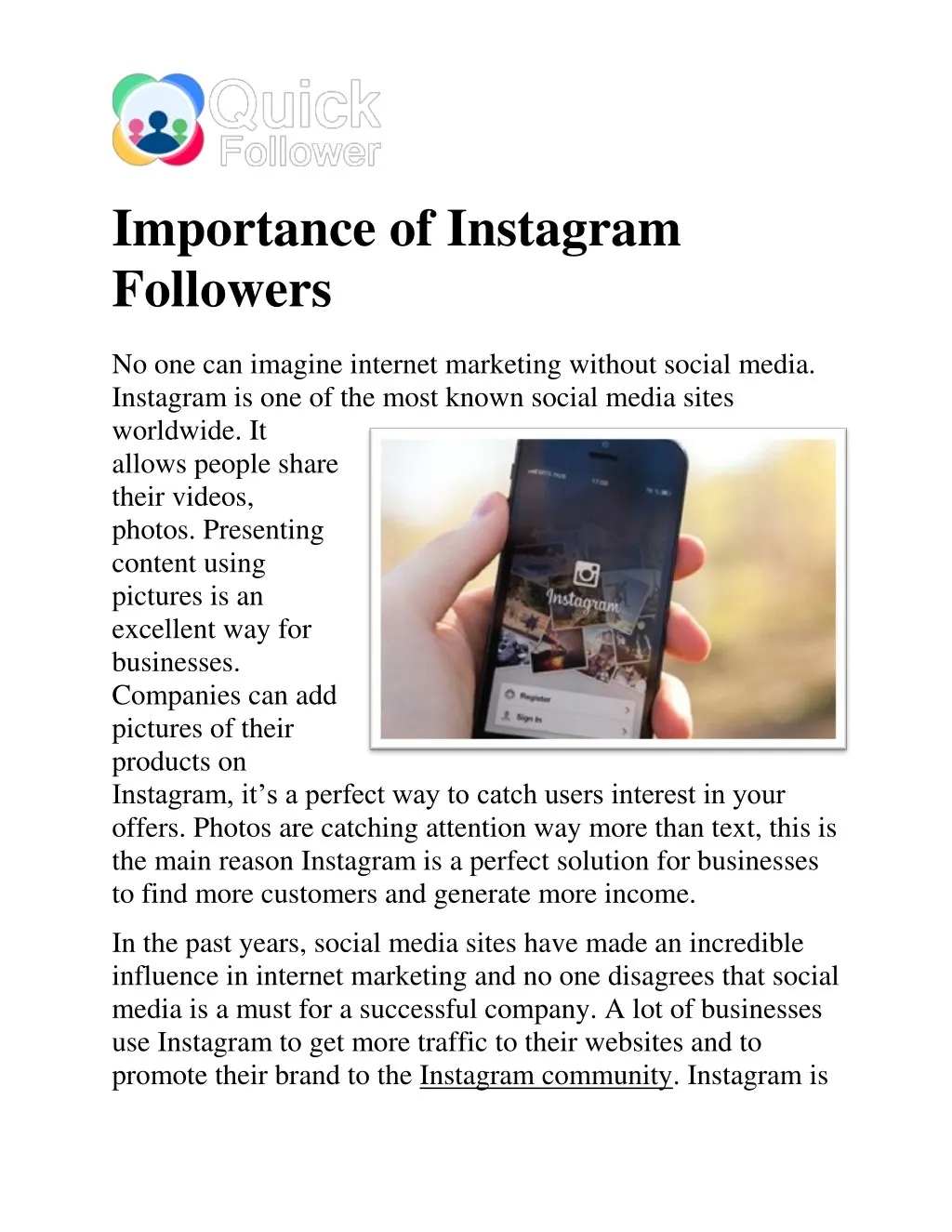 importance of instagram followers