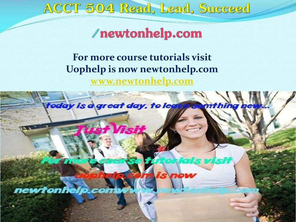 acct 504 read lead succeed newtonhelp com