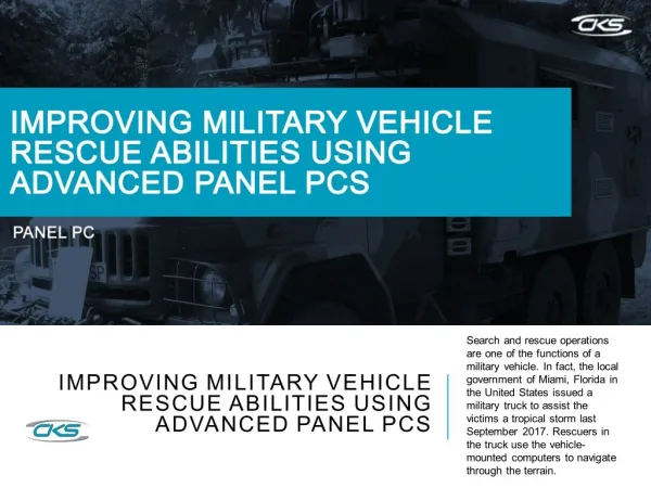 Improving Military Vehicle Rescue Abilities Using Advanced Panel PCs