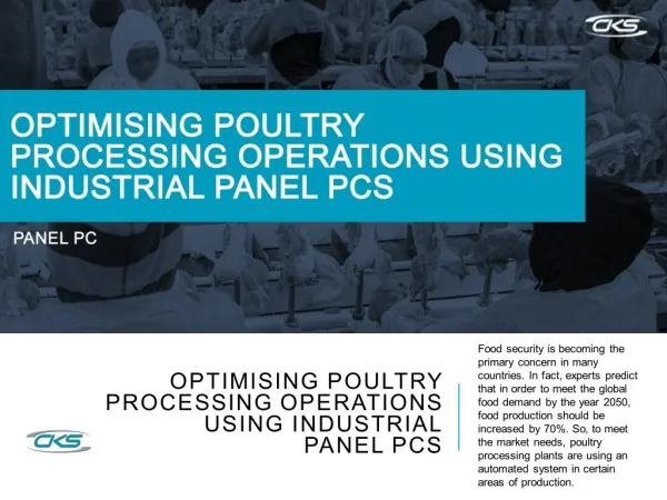 Optimising Poultry Processing Operations Using Industrial Panel PCs