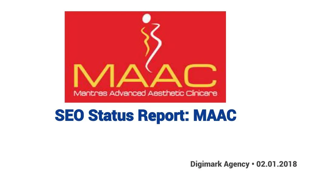 seo status report maac