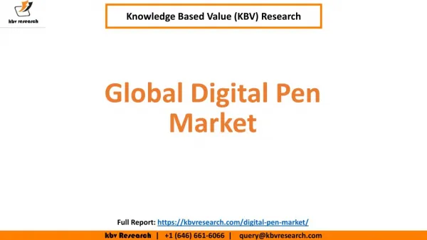 Digital Pen Market Size and Segmentation