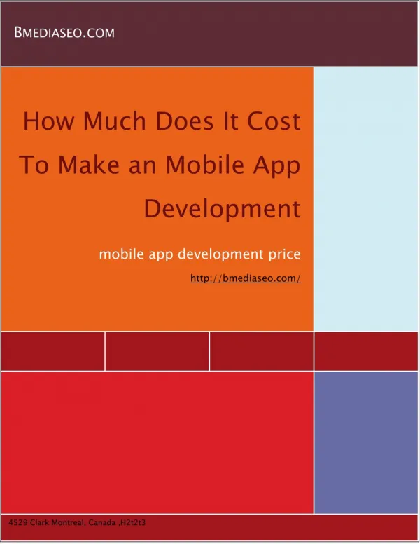 How Much Does It Cost To Make an Mobile App Development
