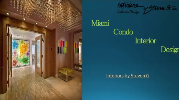 Miami Condo Interior Design