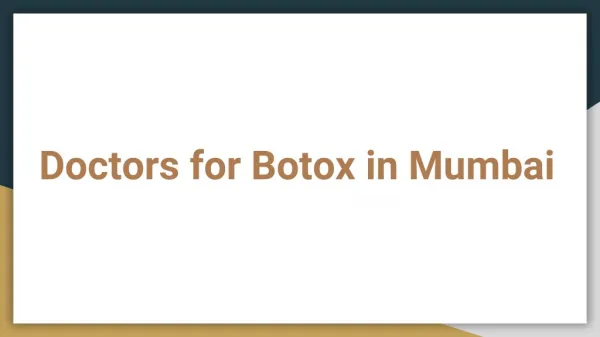Botox Doctors in Mumbai - View Cost, Book Appointment, Consult Online