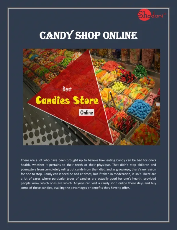 Buy All Types of Candy in India Online at Cheap prices with Shadanigroup