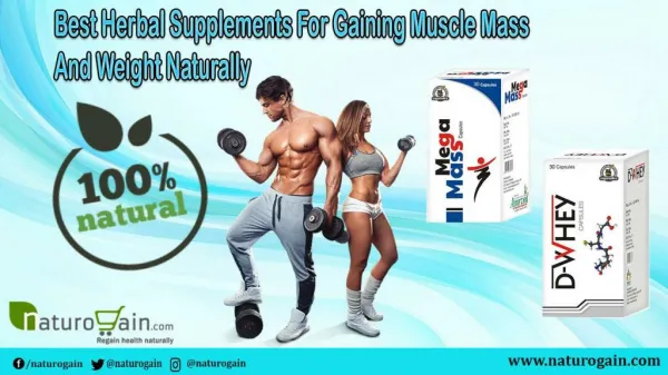 Best Herbal Supplements for Gaining Muscle Mass and Weight Naturally