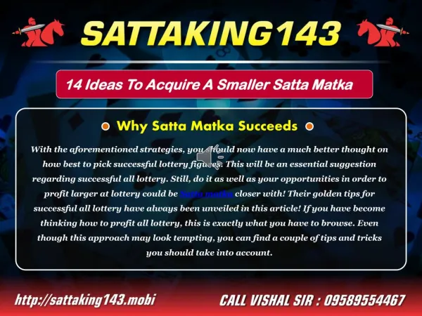 Online Satta Matka Tips | Kalyan Matka Results
