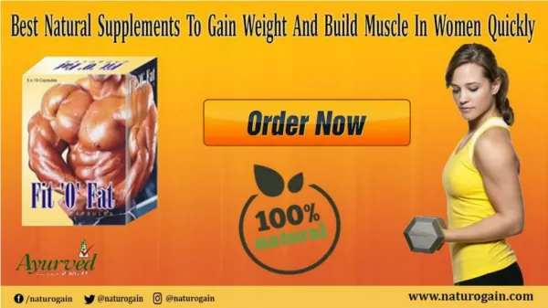 Best Natural Supplements to Gain Weight and Build Muscle in women quickly
