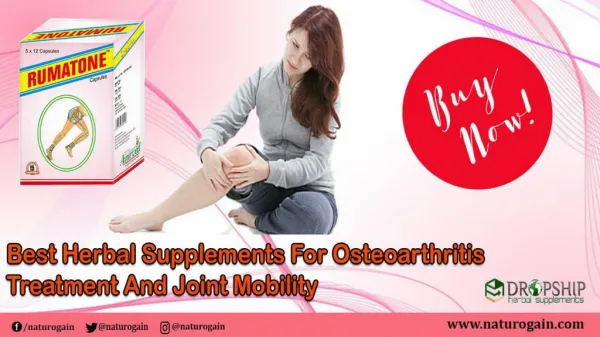 Best Herbal Supplements for Osteoarthritis Treatment and Joint Mobility