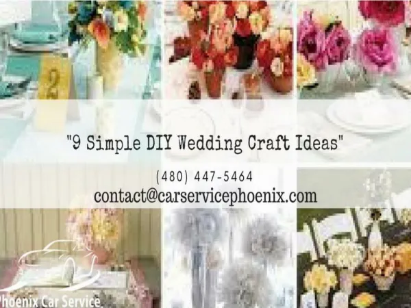 9 Simple DIY Wedding Craft Ideas