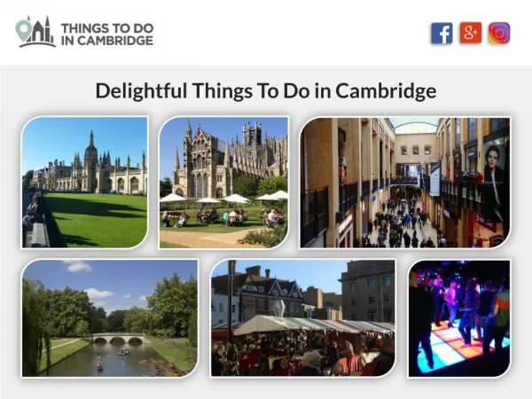 Delightful Things To Do in Cambridge