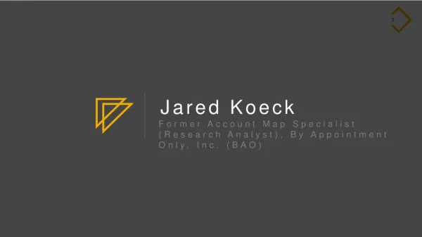 Jared Koeck - Research Specialist