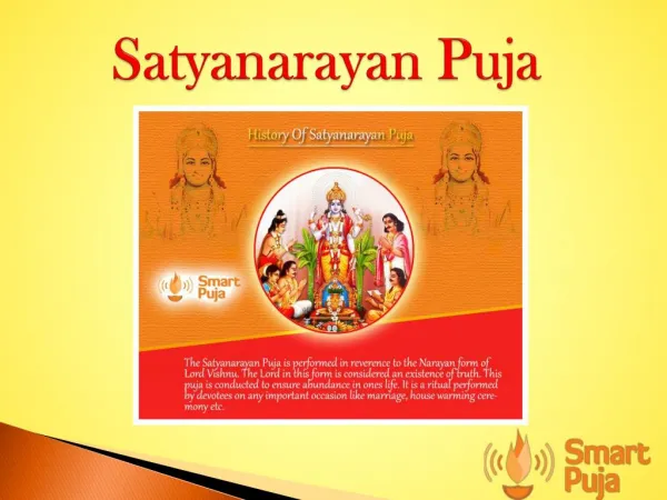 Book Pandit For Satyanarayan Puja - Smartpuja.com