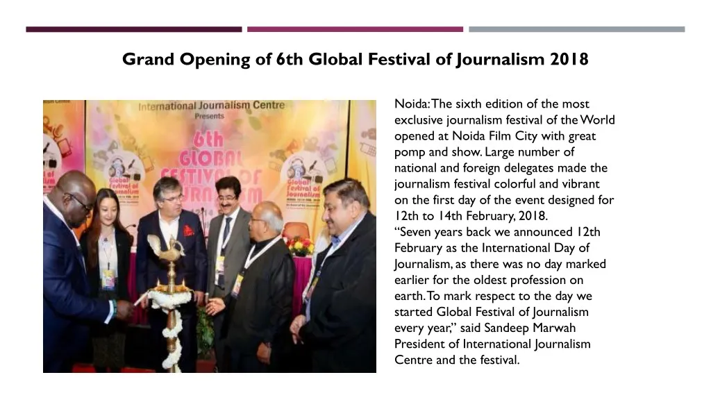 grand opening of 6th global festival