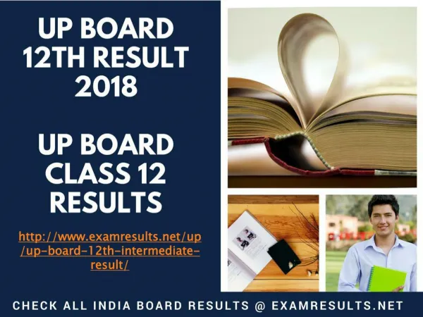 UP Board 12th Result 2018, UP Board Class 12 Results, upresults.nic.in