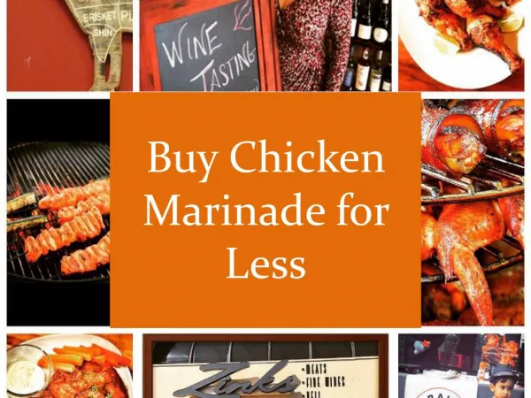 Buy Chicken Marinade for Less