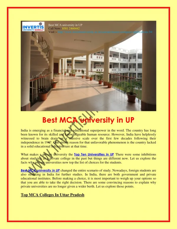 Best University in MBA