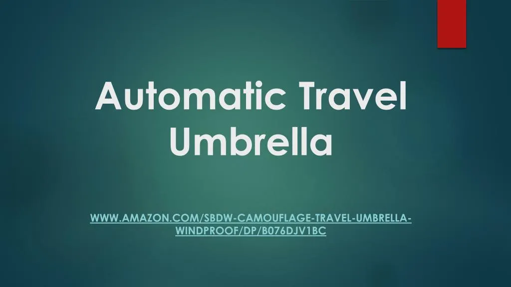 automatic travel umbrella