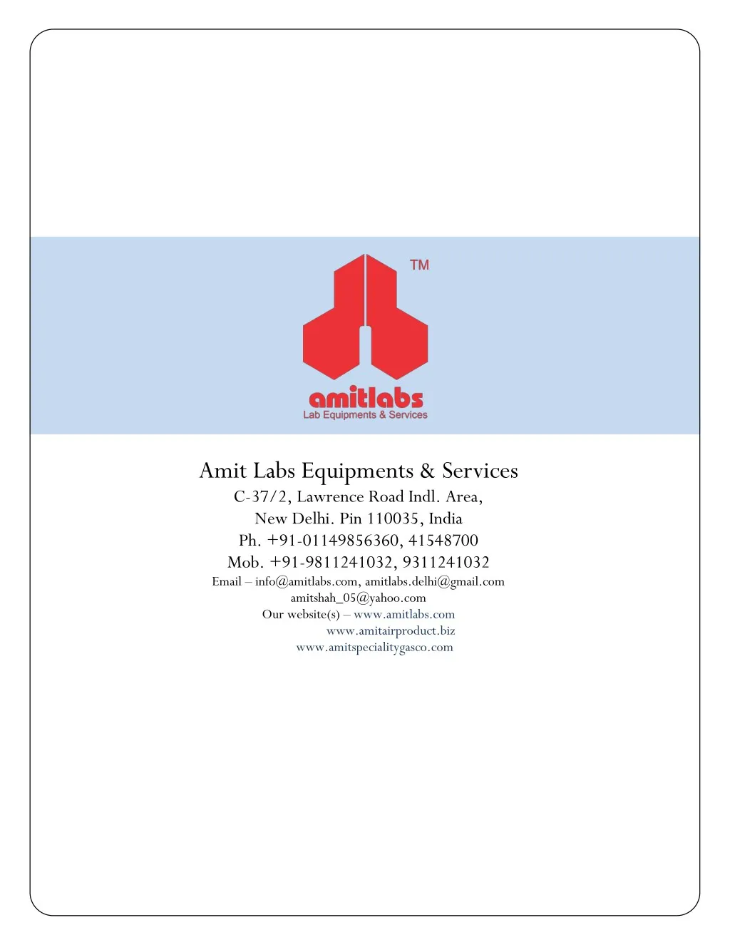 amit labs equipments services c 37 2 lawrence