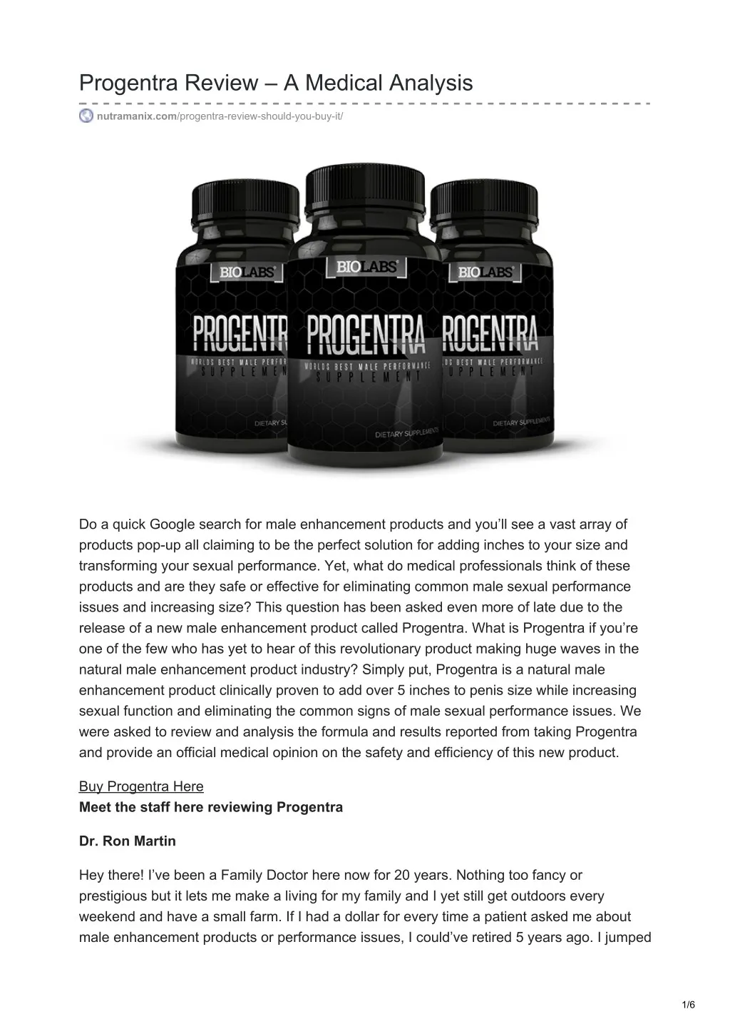 progentra review a medical analysis