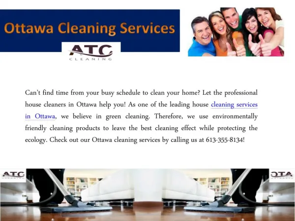 Cleaning service Ottawa
