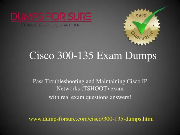 Get Free 100% Valid Cisco 300-135 questions
