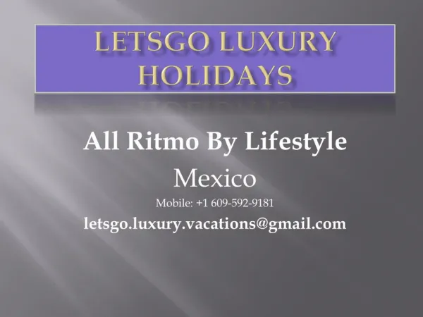 Lifestyle Holiday Vacation in Mexico