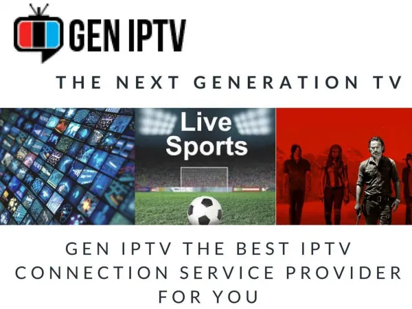 Buy IPTV from GenIPTV