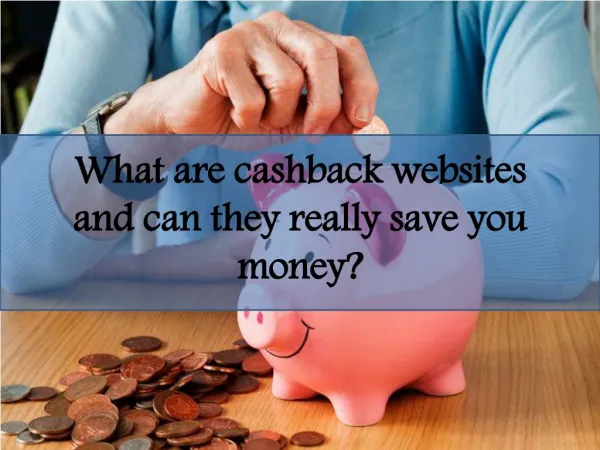 How do cashback sites work?