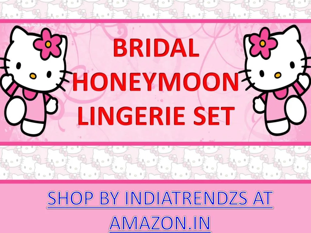 bridal honeymoon lingerie set