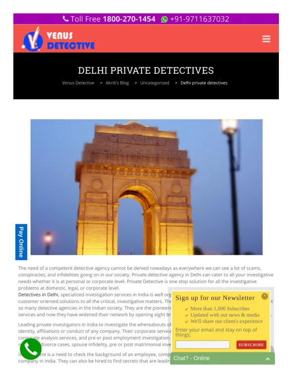 DELHI PRIVATE DETECTIVES