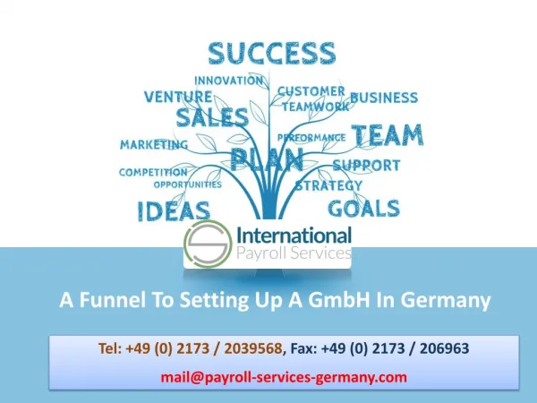 A Funnel To Setting Up A GmbH In Germany