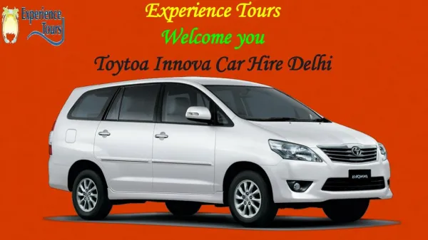 Book Toyota Innova Car Hire In Delhi for tour package