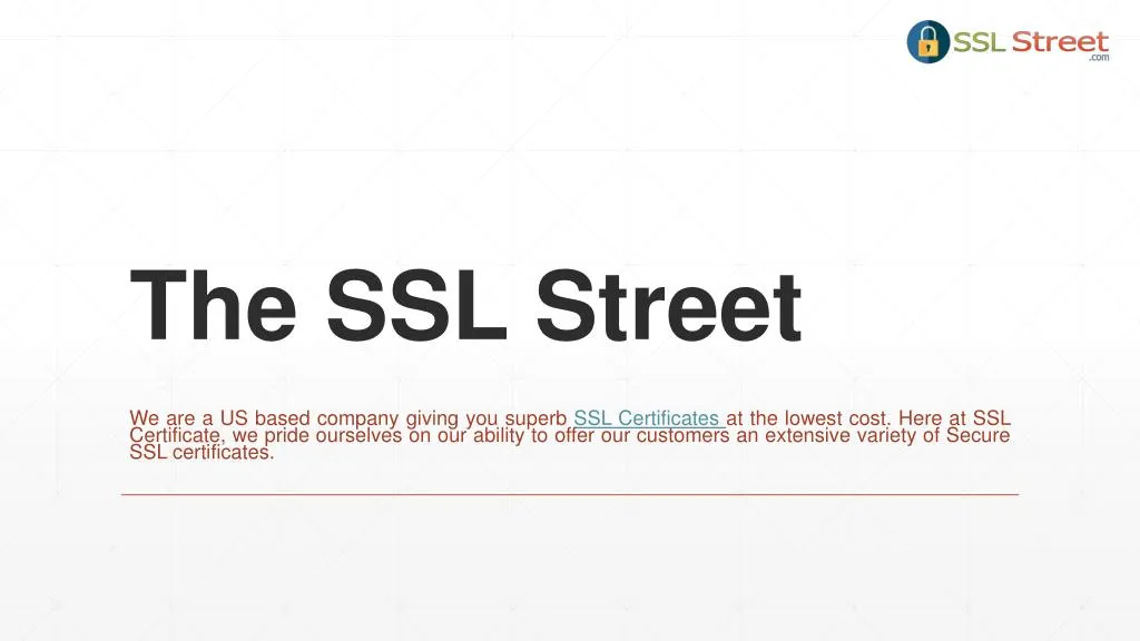 the ssl street