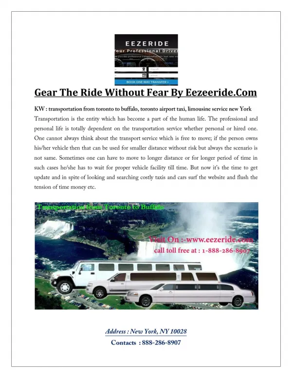 Gear The Ride Without Fear By Eezeeride.Com