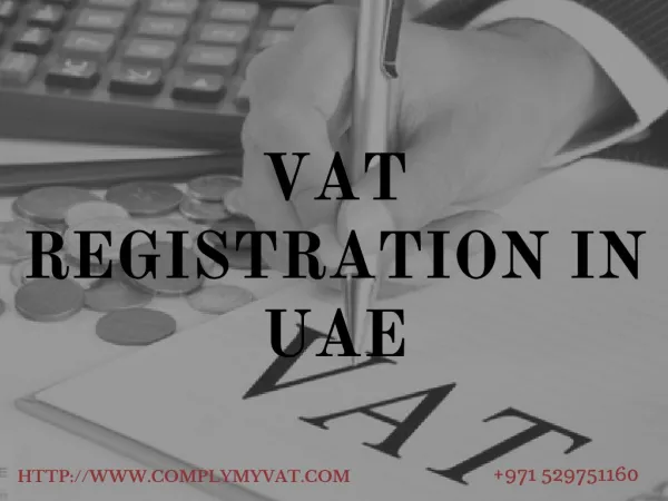 VAT Registration Process for UAE