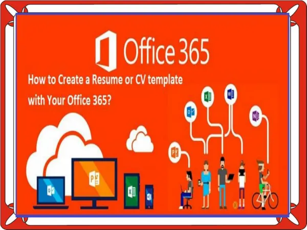 How to Create a Resume or CV template with Your Office 365?