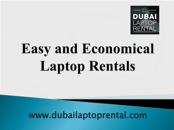 Easy and economical Laptop Rental