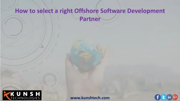 How to select a right Offshore Software Development Partner