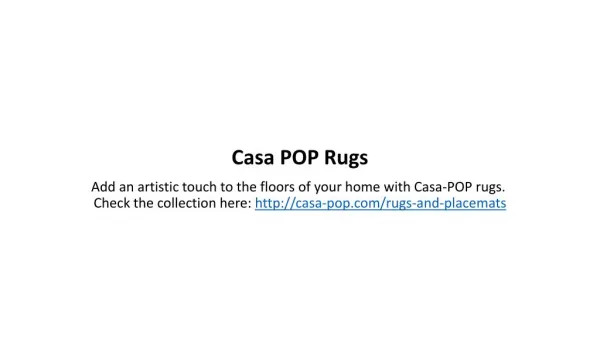Raseel at Casa POP | Rugs & Placemats