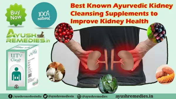 Best Known Ayurvedic Kidney Cleansing Supplements to Improve Kidney Health
